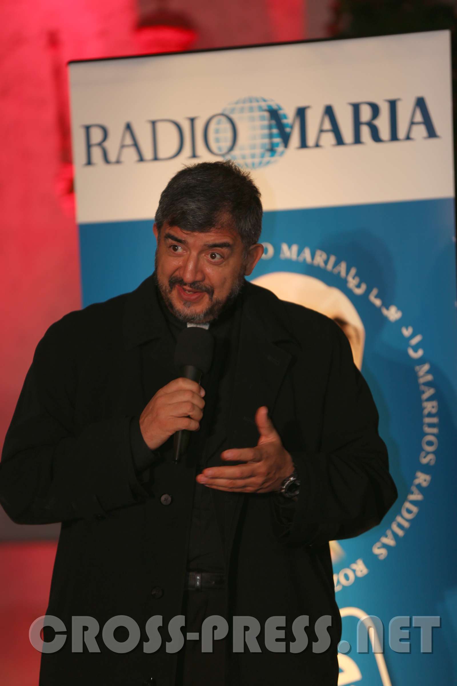 Radio Maria 15. Jubiläum, Wien P.Francisco Palacios ist Verantwortlicher für die Programmdirektoren in der Weltfamilie von Radio Maria. Er vertrat den erkrankten Präsidenten der Weltfamilie, Emanuele Ferrario.