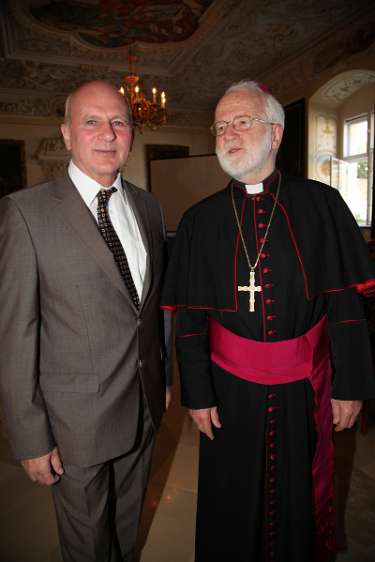 25 Jahre Vision 2000 František Mikloško mit Bischof Andreas Laun.