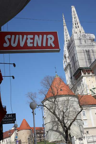 Potres / Erdbeben / Earthquake in Zagreb, Croatia Beschädigte Kathedrale.