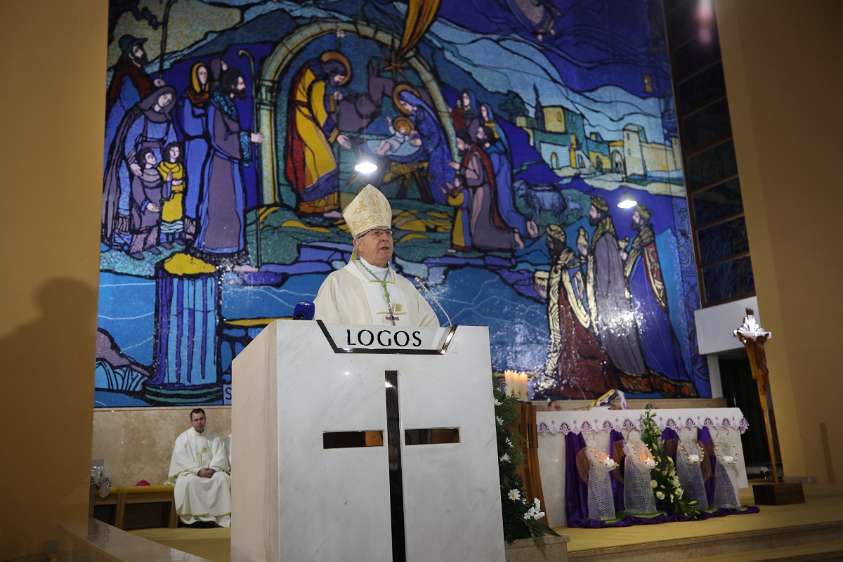 Biskup Mijo Gorski je blagoslovio novi mozaik u Nac. Svetištu sv. Josipa Propovjed biskupa Gorskog.