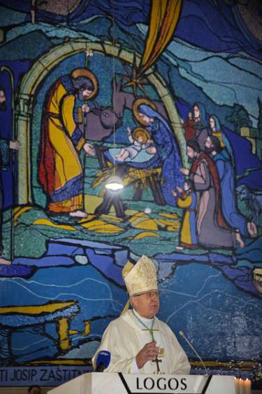Biskup Mijo Gorski je blagoslovio novi mozaik u Nac. Svetištu sv. Josipa Propovjed biskupa Gorskog.