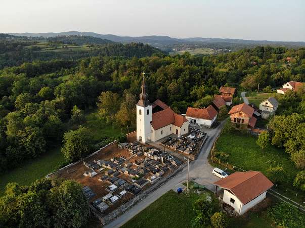 Kapela Vukova Gorica iz zraka