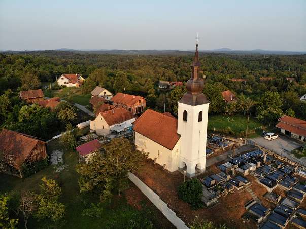 Kapela Vukova Gorica iz zraka