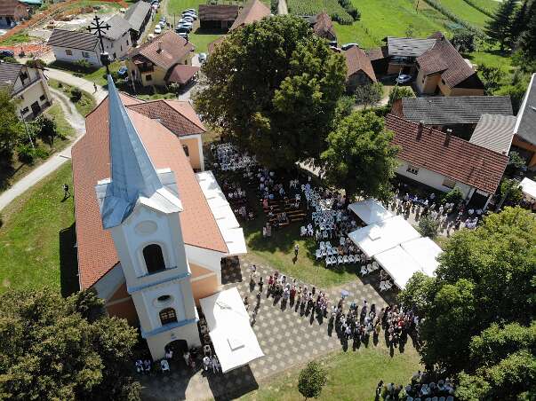 Velika Gospa u Novigradu Snimka iz zraka