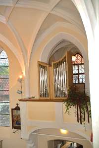 OrgelWeihe in St.Veit durch Abt Petrus Die neue Orgel.