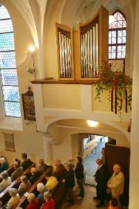OrgelWeihe in St.Veit durch Abt Petrus Die neue Orgel.