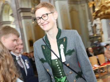 Salbung durch Abt Petrus Pilsinger