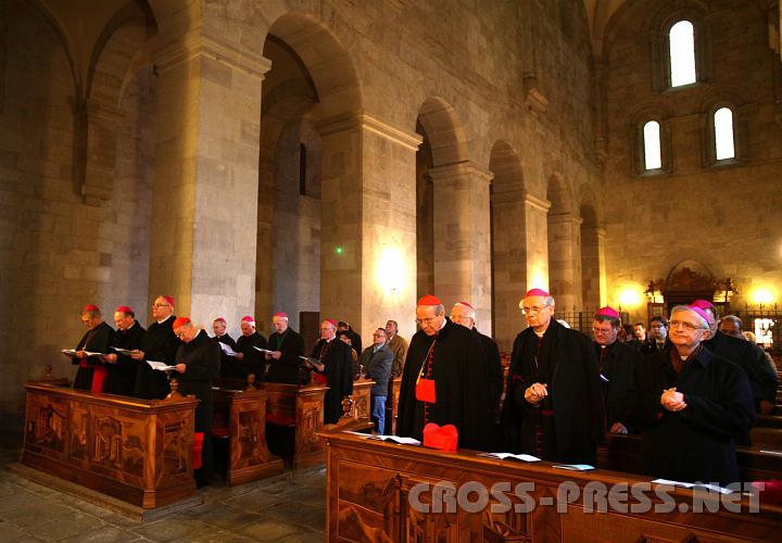 2010.11.15_16.22.18.jpg - An der Pontifikalvesper nahmen alle österreichischen Bischöfe teil.