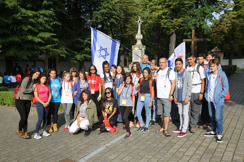 WeltJugendTag Krakau 2016 Israel ist beim WYD mit 90 Jugendlichen aus 5 Pfarren vertreten.