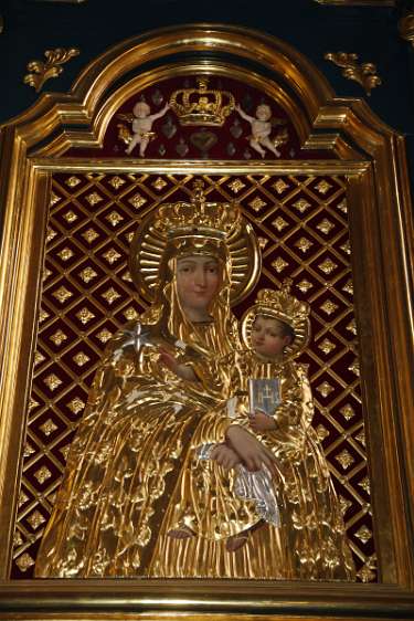 WeltJugendTag Krakau 2016 Ikone der Mutter Gottes mit Christikind in der Pfarrkirche von Wieliczka. Link: Pfarrkirche St.Clemens