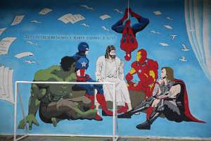 1. kroatische Votiv-Radwallfahrt nach Rom Superheroes unter sich. Jesus: 